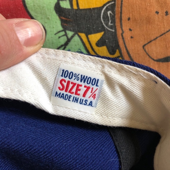 Vintage New Era Diamond Edition Pro Model 100% Wool Size 7 1/4 Made in USA - Picture 5 of 8